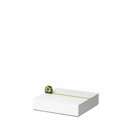 Etalage sokkel wit mat, 45 x 45 x 10 cm (lxbxh)