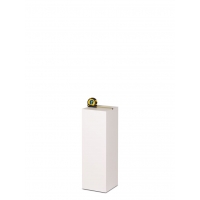 MDF witte sokkels | plantenzuilen | zuilen wit MDF zijdeglans