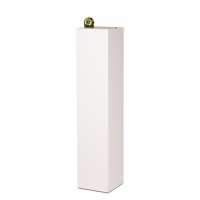 MDF witte sokkels | plantenzuilen | zuilen wit MDF zijdeglans