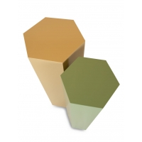 Hexagon sokkel kleur, 30 x 100 cm (lxbxh)