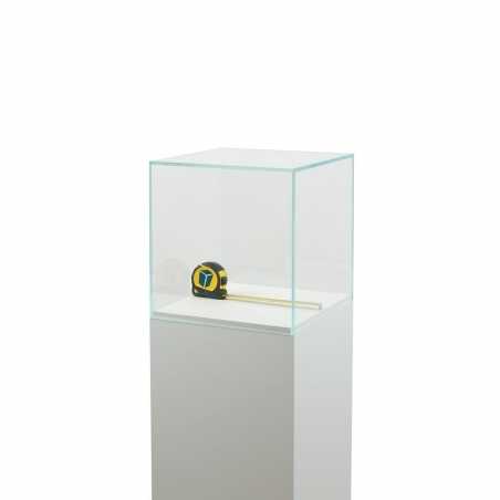 Glazen vitrinekap | glazen stolp voor op sokkel | museumvitrine