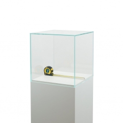 Glazen vitrinekap | glazen stolp voor op sokkel | museumvitrine