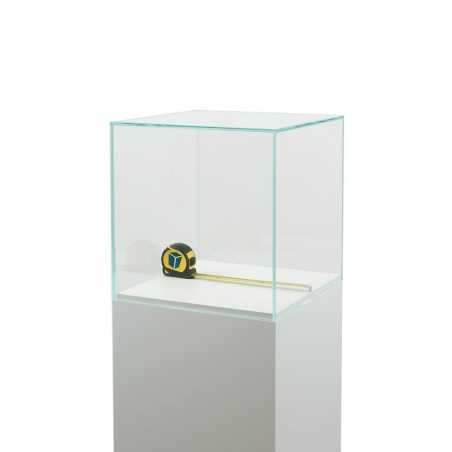 Glazen vitrinekap | glazen stolp voor op sokkel | museumvitrine