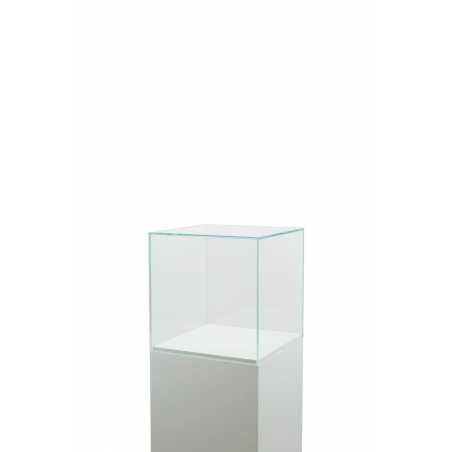 Glazen vitrinekap | glazen stolp voor op sokkel | museumvitrine