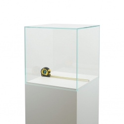 Glazen vitrinekap | glazen stolp voor op sokkel | museumvitrine