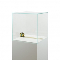 Glazen vitrinekap | glazen stolp voor op sokkel | museumvitrine