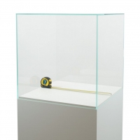 Glazen vitrinekap | glazen stolp voor op sokkel | museumvitrine