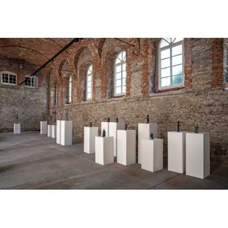 MDF witte sokkels | plantenzuilen | zuilen wit MDF zijdeglans