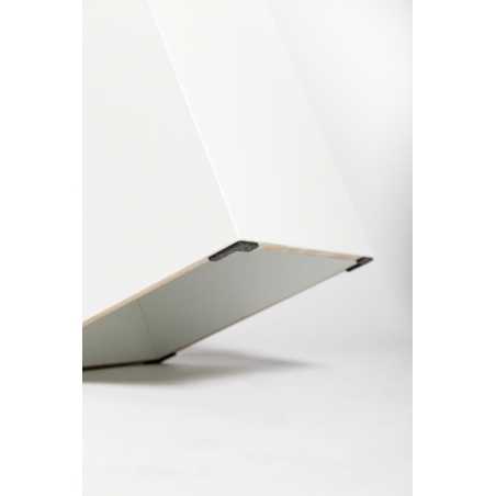 MDF wit hoogglans sokkels | zuilen wit hoogglans MDF