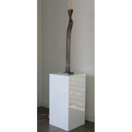 MDF wit hoogglans sokkels | zuilen wit hoogglans MDF