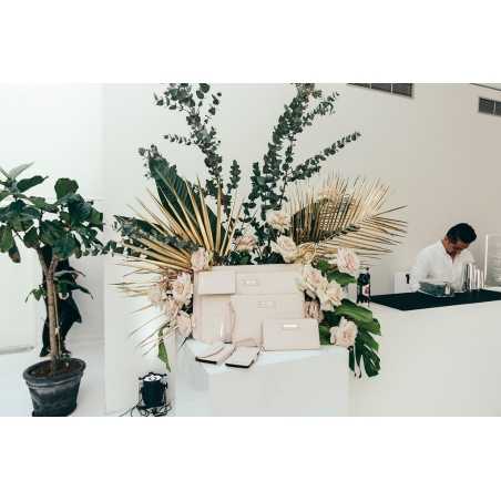 MDF wit hoogglans sokkels | zuilen wit hoogglans MDF