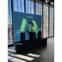 Ronde plexiglas beschermkappen voor productpresentatie