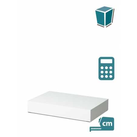 Etalage sokkel wit mat, op maat