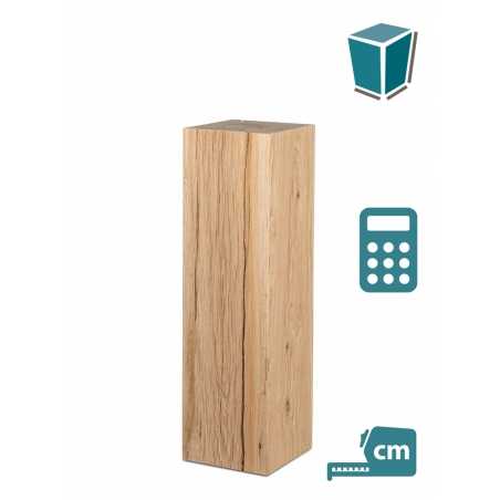 Eiken houten sokkels | massief houten zuilen | uitstekende kwaliteit