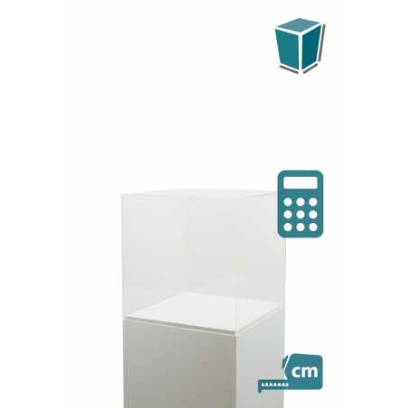 Plexiglas vitrinekap | plexiglas stolp | maquettekap op maat