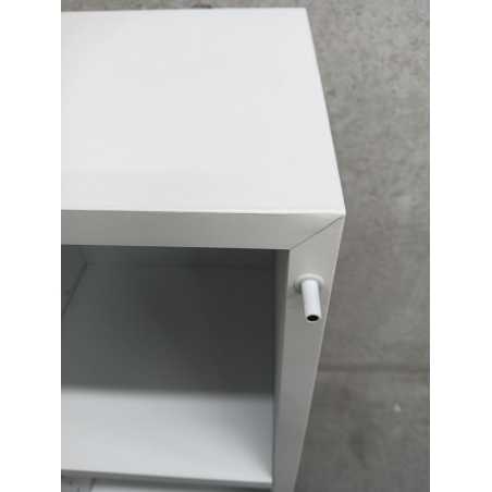 B-KWALITEIT - Kast sokkel wit mat, 30 x 30 x 100 cm (LxBxH)