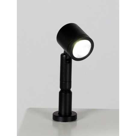 LED-Spot, Type 9 low model, 1W, 6000K, Silver (inclusief stroomkabel)