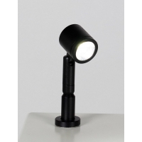 LED-Spot, Type 9 low model, 1W, 6000K, Silver (inclusief stroomkabel)