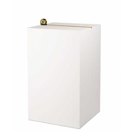 MDF witte sokkels | plantenzuilen | zuilen wit MDF zijdeglans