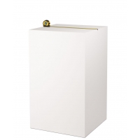 MDF witte sokkels | plantenzuilen | zuilen wit MDF zijdeglans