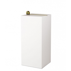 MDF witte sokkels | plantenzuilen | zuilen wit MDF zijdeglans