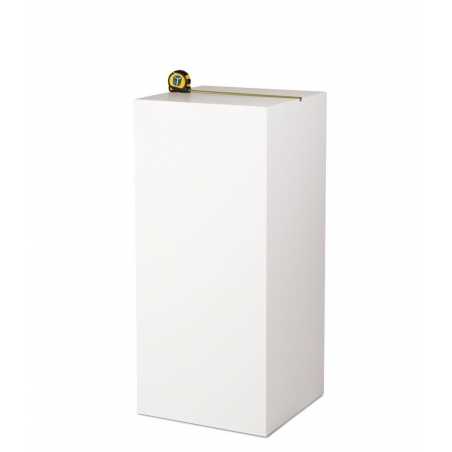 MDF witte sokkels | plantenzuilen | zuilen wit MDF zijdeglans