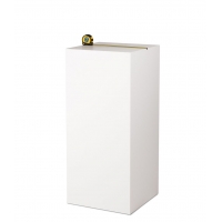 MDF witte sokkels | plantenzuilen | zuilen wit MDF zijdeglans