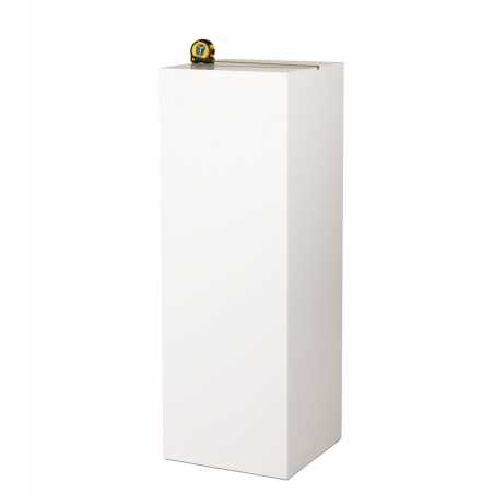 MDF witte sokkels | plantenzuilen | zuilen wit MDF zijdeglans