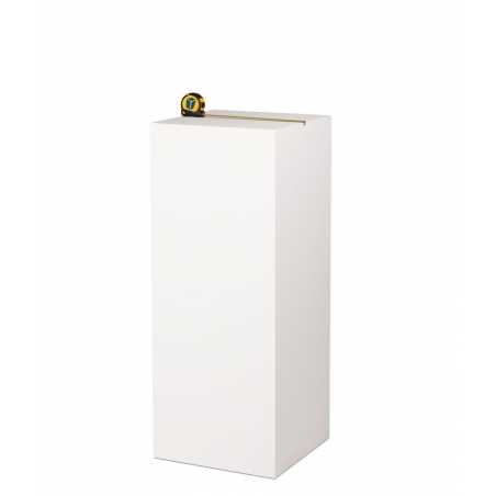 MDF witte sokkels | plantenzuilen | zuilen wit MDF zijdeglans
