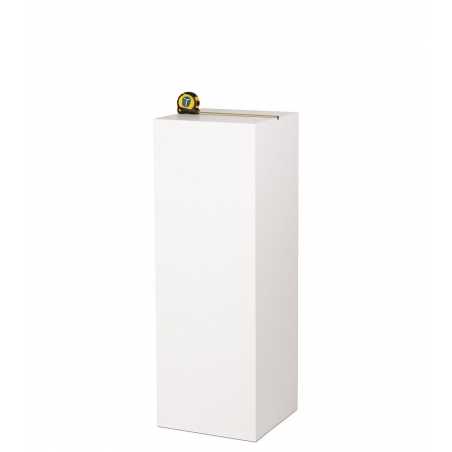 MDF witte sokkels | plantenzuilen | zuilen wit MDF zijdeglans