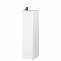 MDF witte sokkels | plantenzuilen | zuilen wit MDF zijdeglans