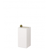 MDF witte sokkels | plantenzuilen | zuilen wit MDF zijdeglans