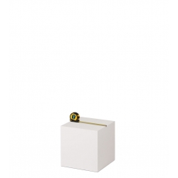 MDF witte sokkels | plantenzuilen | zuilen wit MDF zijdeglans